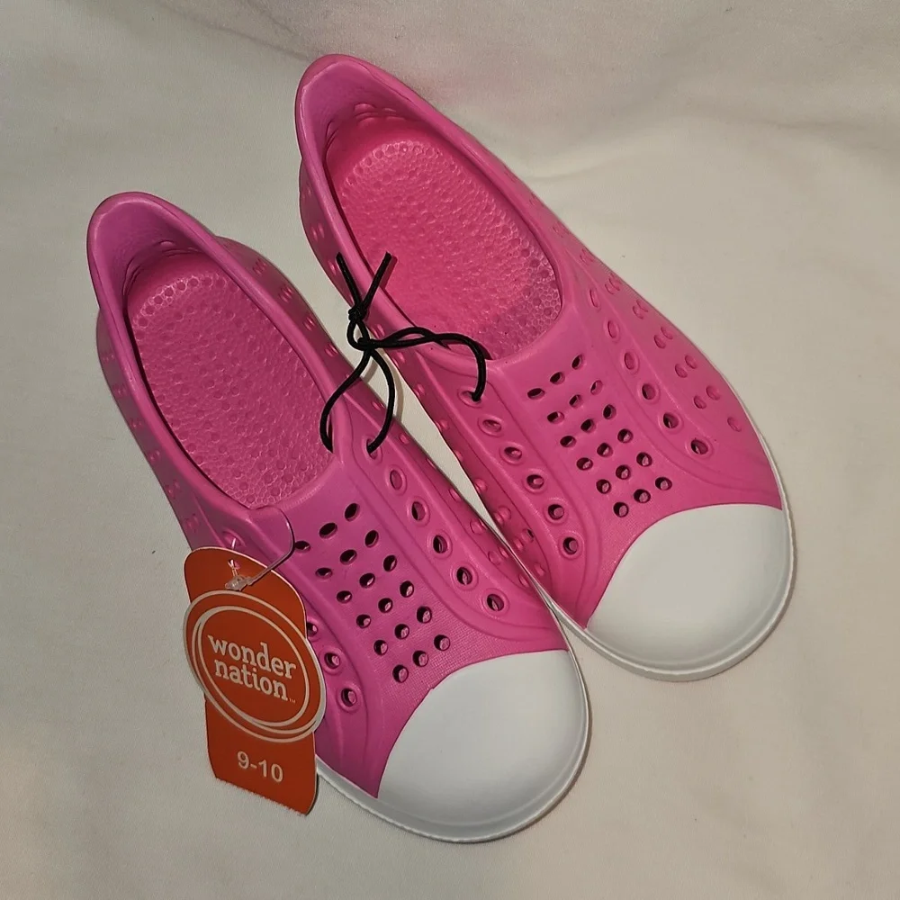 Wonder Nation Toddler Girls 9-10 EVA Water Sneakers New